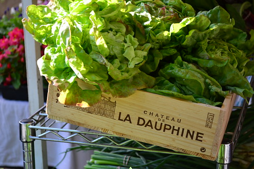 Lettuces in Wooden Crate