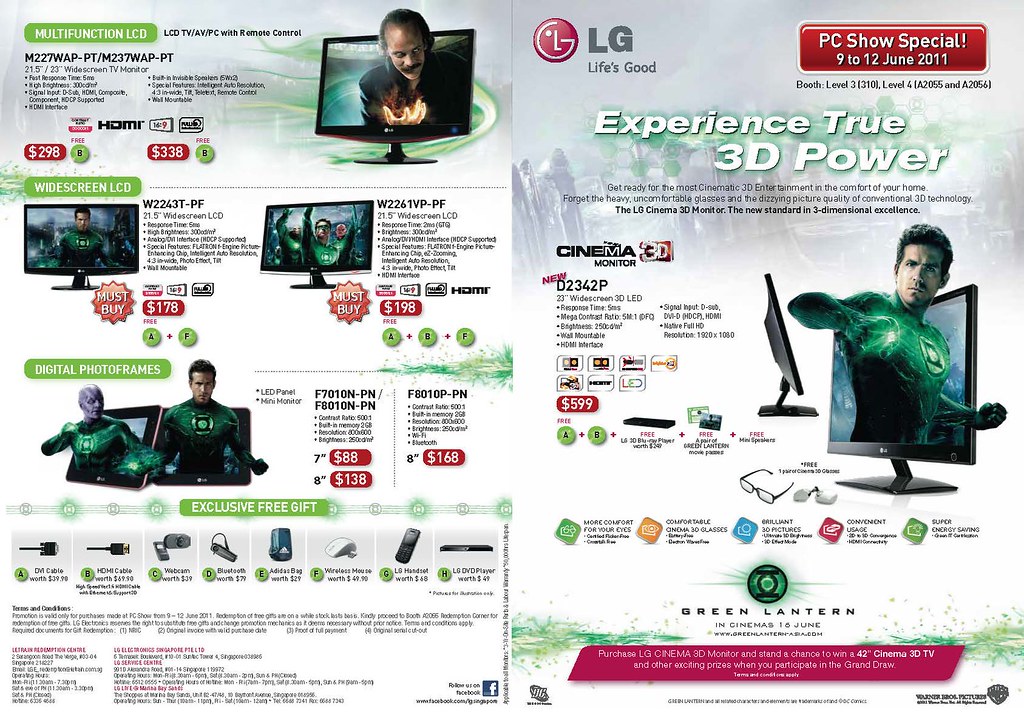 LG monitors on promotion at the PC Show 2011