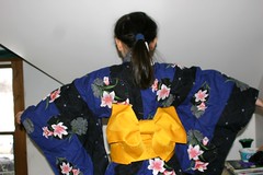 Sophia in Kimono with Outstretched Arms