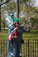 Cathie and the Statue of Liberty
