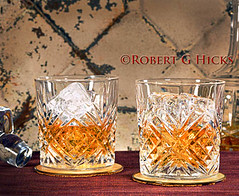 Two Glasses of Whiskey on Ice