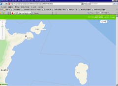 20071223 Naver Mapで鬱陵島の北東部を見てみる。