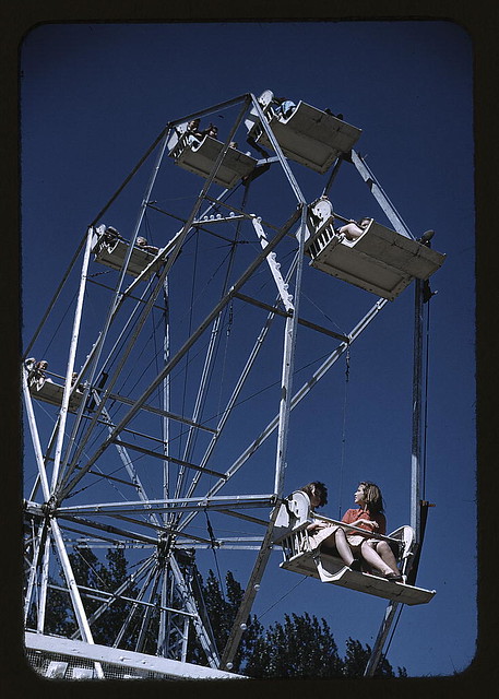 On the ferris wheel at the Vermont state fair, Rutland (LOC)