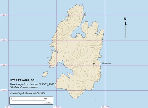 Kyra Panagia - EVS Percision Marplot Map (1-50,000)