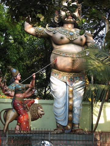 devi performing hernia operation "sri circle maramman" temple C V Raman Nagar 180408
