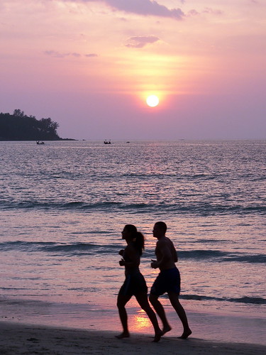 Sunsets of Thailand -  Joggers, Bang Tao Beach, Phuket