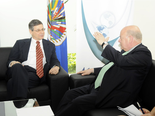 OAS Secretary General meets with the Vice-Minister of Foreign Affairs of Israel