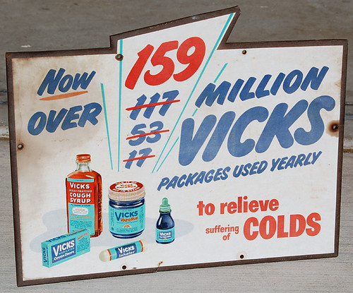 Vicks Medicine Sign, 1950's by Roadsidepictures