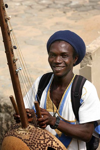 African man with his instrument