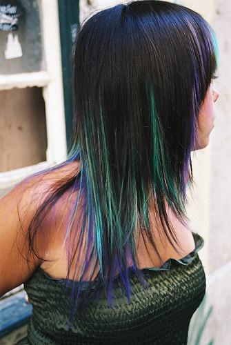 hair color pictures. hair color blue green