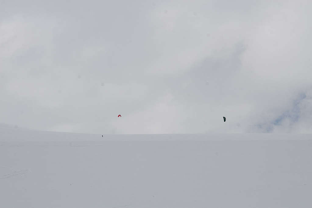Kiting på Hardangerjøkulen