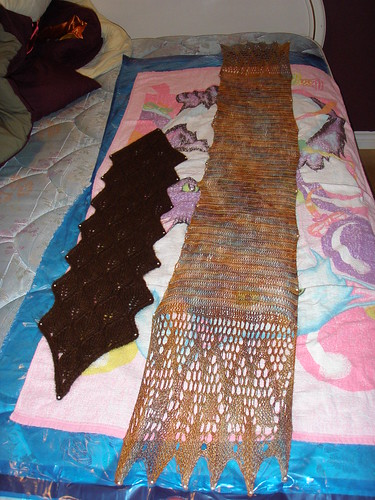 Clarence Border and Falling Leaves Scarf