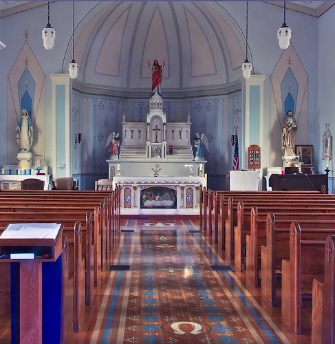 Saint Anne Roman Catholic Church, in French Village, Missouri, USA - interior