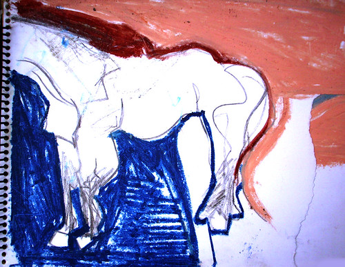 composición tema un caballo que estaba parado ahí