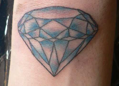 diamond tattoo on wrist