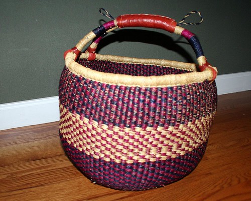 African basket to hold knitting