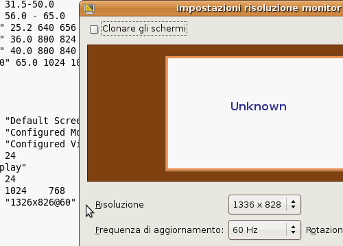 Fig. 11 - VirtualBox - autosettaggio risoluzione video ottimale Ubuntu 8.04