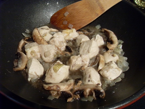 Chicken and Mushroom with Onion Sauce