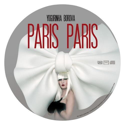 GALLETA del CD de la canción : PARIS PARIS hecha por PIERRE PASCUAL para yogurinha borova
