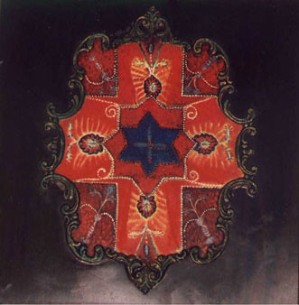 Cross inside the Star of David Israeli art