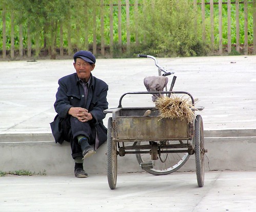 Old Man and Cart