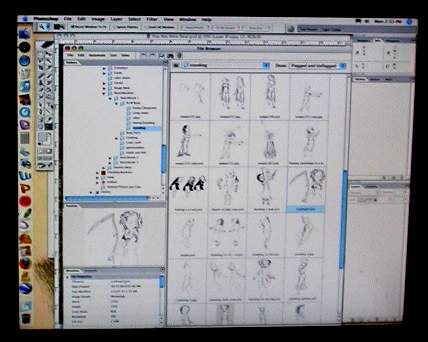 Judith's drawings stored in Photoshop