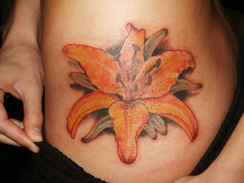 Lily Tattoo ByDanKubin Lily Tattoo By Dan Kubin at Nowhere Fast Tattoo