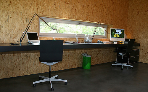 Minimalist Interior of Elegant Office Room 