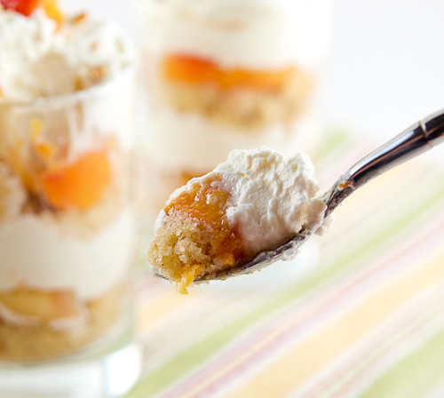 Grilled Peach and Vanilla Cake Trifle