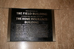 Home Insurance Building Plaque