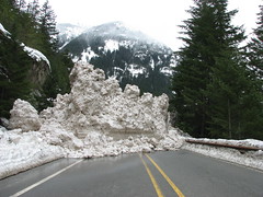 SR 20 - Snow Slide (by Washington State Dept of Transportation)