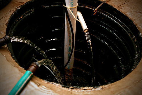 All drains lead to the sump pump