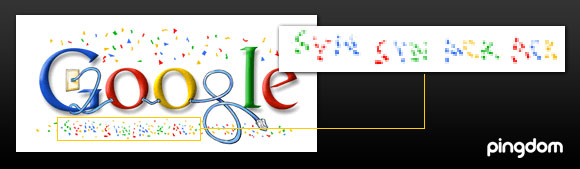 Google new year logo