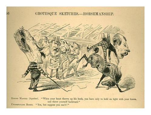 page56-Bocetos grotescos de equitación