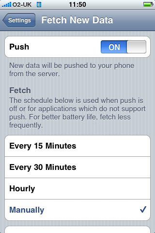 iPhone 2.0 screenshot: Push settings by sbisson.
