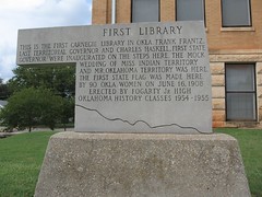 First Library - First Carnege Library in Oklahoma