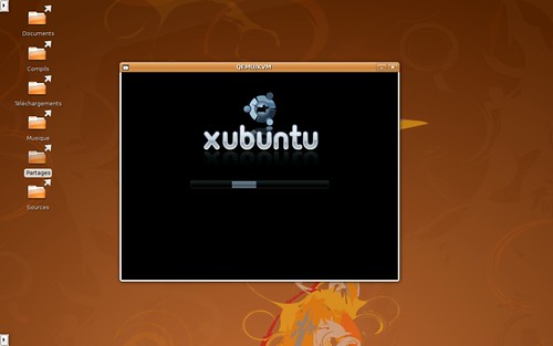 Ecran de démarrage de Xubuntu