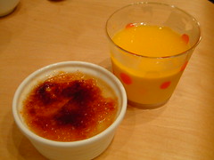 tea-pudding and mango-pudding
