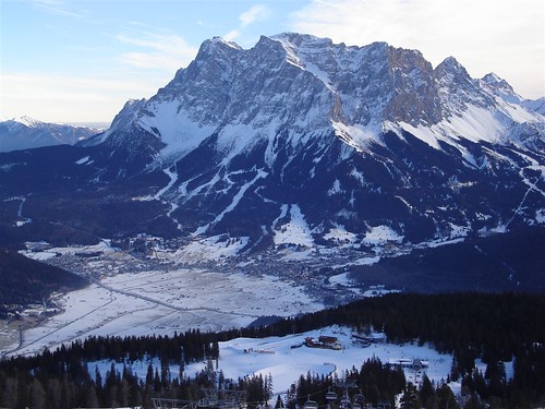 Zugspitze from the Grubigstein Mountain