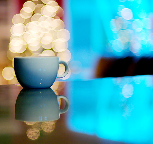 A cup of bokeh
