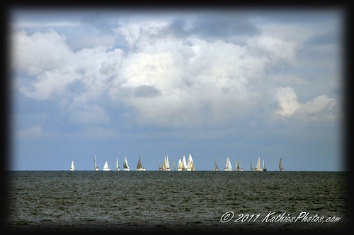 Yachts on the horizon