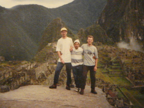 Juba, guia e eu, em Machu Picchu