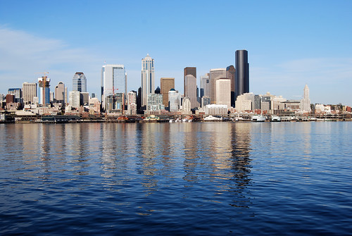 90-Downtown Seattle Reflection