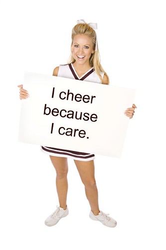 I cheer because I care