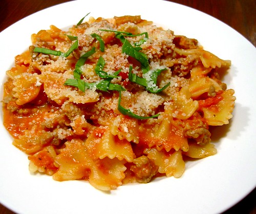 Farfalle with Sausage