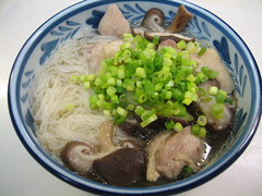 鶏椎茸煮麺(にゅうめん)＠自宅