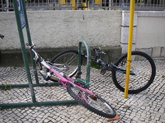 Fallen bikes