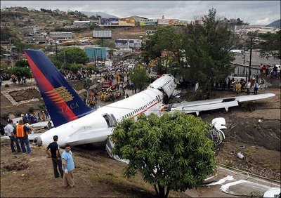 taca crash Tegucigalpa