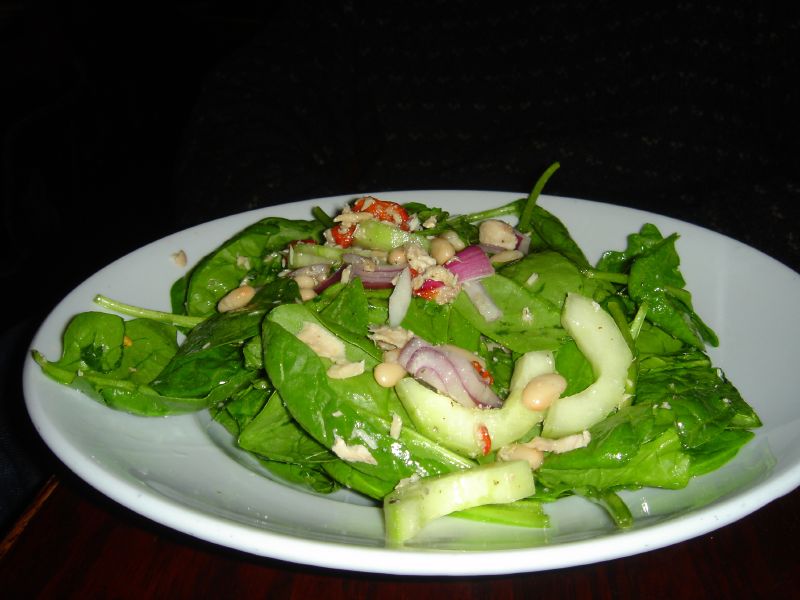 Spinach and Albacore Tuna Salad