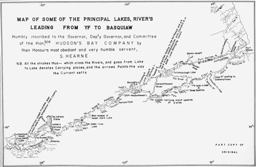 Map of Some of the Principal Lakes, River's Leading from YF to Basquiaw ( 